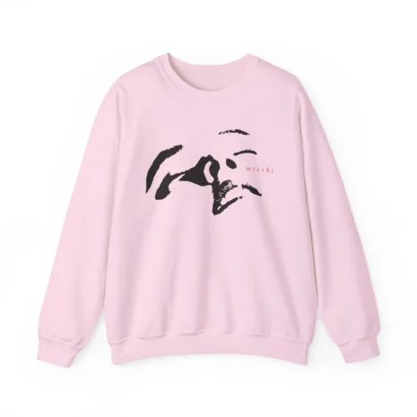 Mitski Flower Art Logo Unisex Heavy Blend™ Crewneck Sweatshirt Light Pink Mitski Flower Art Logo Unisex Heavy Blend™ Crewneck Sweatshirt Light Pink