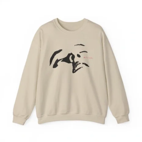 Mitski Flower Art Logo Unisex Heavy Blend™ Crewneck Sweatshirt Sand Mitski Flower Art Logo Unisex Heavy Blend™ Crewneck Sweatshirt Sand