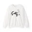 Mitski Flower Art Logo Unisex Heavy Blend™ Crewneck Sweatshirt White