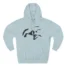 Mitski Flower Logo Three-Panel Fleece Hoodie Blue Mist
