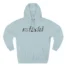 Mitski Flower Logo Three-Panel Fleece Hoodie Blue Mist