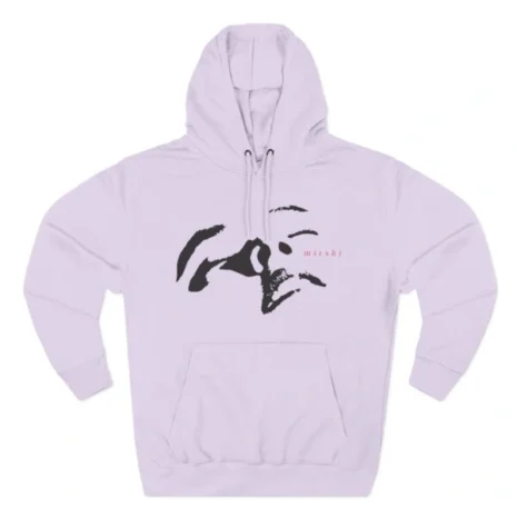Mitski Flower Logo Three-Panel Fleece Hoodie Lilac