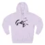 Mitski Flower Logo Three-Panel Fleece Hoodie Lilac