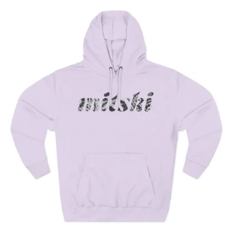 Mitski Flower Logo Three-Panel Fleece Hoodie Lilac Mitski Flower Logo Three-Panel Fleece Hoodie Lilac