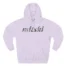 Mitski Flower Logo Three-Panel Fleece Hoodie Lilac