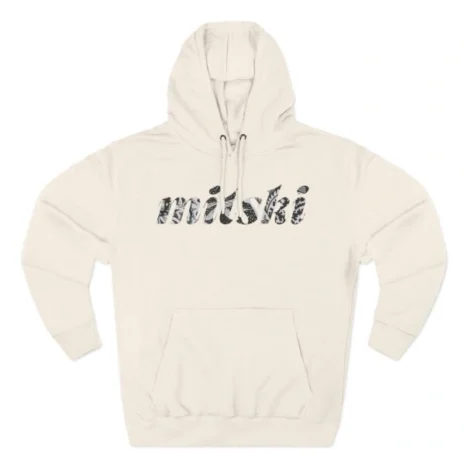 Mitski Flower Logo Three-Panel Fleece Hoodie Sandshell Mitski Flower Logo Three-Panel Fleece Hoodie Sandshell