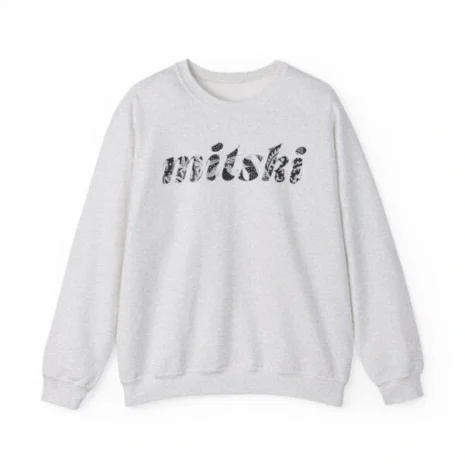 Mitski Flower Logo Unisex Heavy Blend™ Crewneck Sweatshirt Ash Mitski Flower Logo Unisex Heavy Blend™ Crewneck Sweatshirt Ash