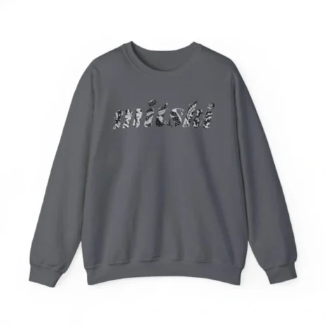 Mitski Flower Logo Unisex Heavy Blend™ Crewneck Sweatshirt Charcoal Mitski Flower Logo Unisex Heavy Blend™ Crewneck Sweatshirt Charcoal