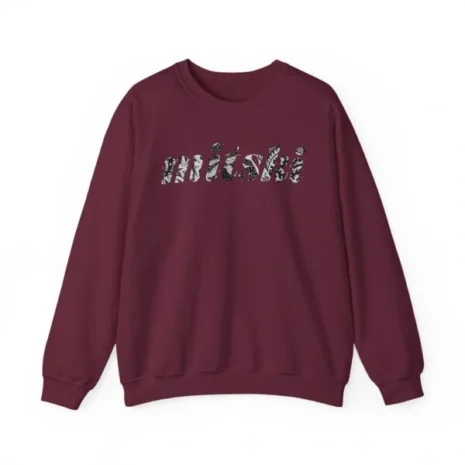 Mitski Flower Logo Unisex Heavy Blend™ Crewneck Sweatshirt Maroon Mitski Flower Logo Unisex Heavy Blend™ Crewneck Sweatshirt Maroon
