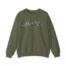 Mitski Flower Logo Unisex Heavy Blend™ Crewneck Sweatshirt Military Green