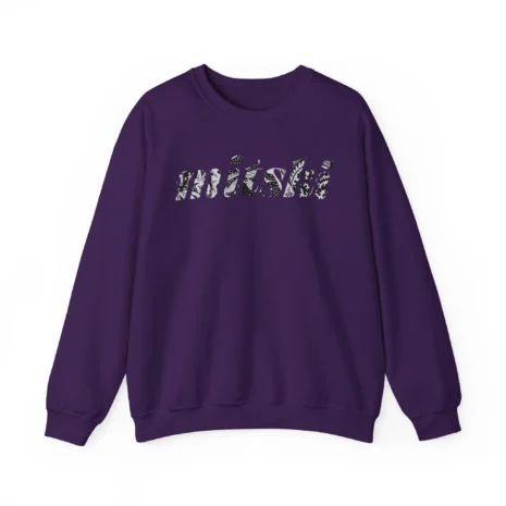 Mitski Flower Logo Unisex Heavy Blend™ Crewneck Sweatshirt Purple Mitski Flower Logo Unisex Heavy Blend™ Crewneck Sweatshirt Purple