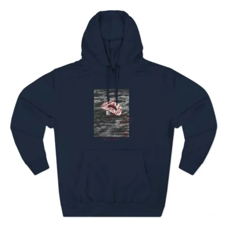 Mitski Goodbye Cowboy Three-Panel Fleece Hoodie Navy Mitski Goodbye Cowboy Three-Panel Fleece Hoodie Navy