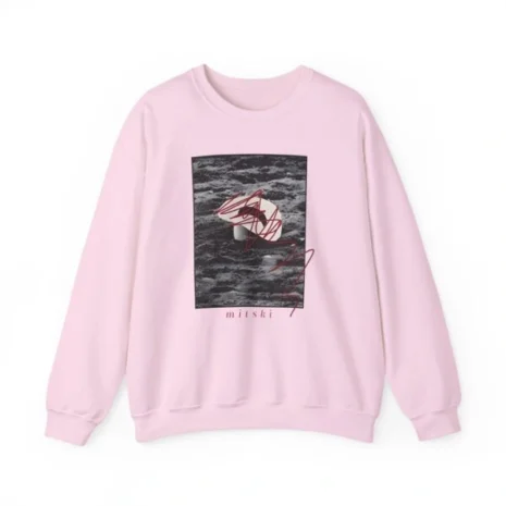 Mitski Goodbye Cowboy Unisex Heavy Blend™ Crewneck Sweatshirt Light Pink