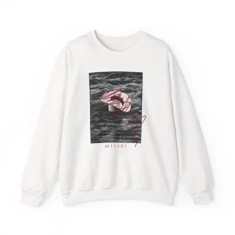 Mitski Goodbye Cowboy Unisex Heavy Blend™ Crewneck Sweatshirt White Mitski Goodbye Cowboy Unisex Heavy Blend™ Crewneck Sweatshirt White