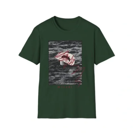 Mitski Goodbye Cowboy Unisex Softstyle T-Shirt Forest Green Mitski Goodbye Cowboy Unisex Softstyle T-Shirt Forest Green