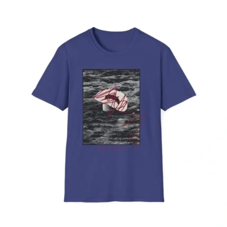 Mitski Goodbye Cowboy Unisex Softstyle T-Shirt Metro Blue Mitski Goodbye Cowboy Unisex Softstyle T-Shirt Metro Blue