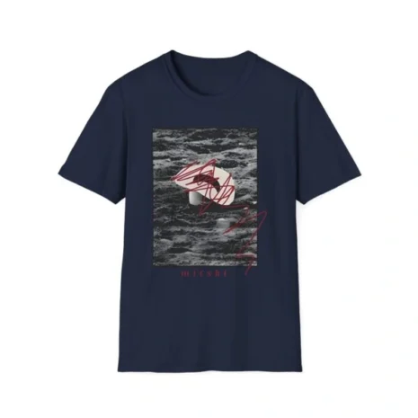 Mitski Goodbye Cowboy Unisex Softstyle T-Shirt Navy Mitski Goodbye Cowboy Unisex Softstyle T-Shirt Navy