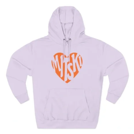 Mitski Heart Three-Panel Fleece Hoodie Lilac Mitski Heart Three-Panel Fleece Hoodie Lilac