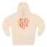 Mitski Heart Three-Panel Fleece Hoodie Pale Pink