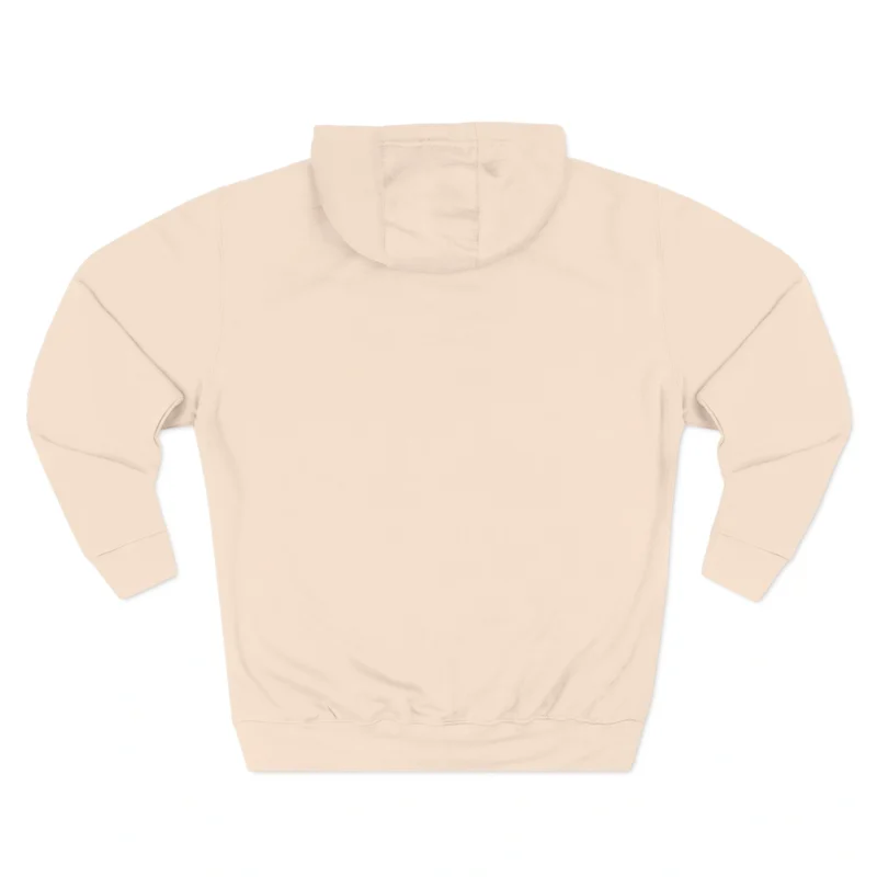 Mitski Heart Three-Panel Fleece Hoodie Pale Pink Back Side