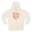 Mitski Heart Three-Panel Fleece Hoodie Sandshell