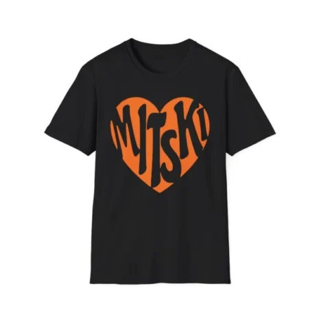 Mitski Heart Unisex Softstyle T-Shirt Black Mitski Heart Unisex Softstyle T-Shirt Black