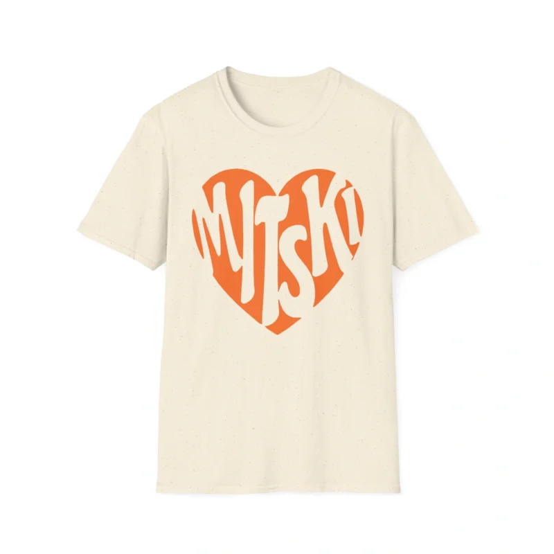 Mitski Heart Unisex Softstyle T-Shirt Natural
