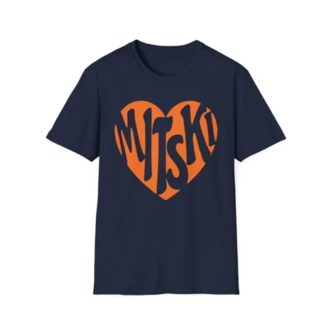 Mitski Heart Unisex Softstyle T-Shirt Navy Mitski Heart Unisex Softstyle T-Shirt Navy