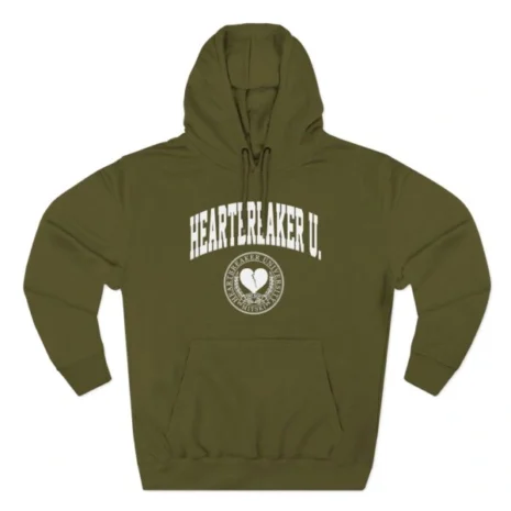 Mitski Heartbreaker University Three-Panel Fleece Hoodie Army Green Mitski Heartbreaker University Three-Panel Fleece Hoodie Army Green