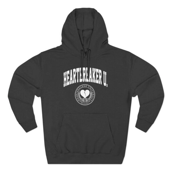 Mitski Heartbreaker University Three-Panel Fleece Hoodie Charcoal Heather