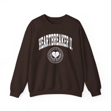 Mitski Heartbreaker University Unisex Heavy Blend™ Crewneck Sweatshirt Dark Chocolate Mitski Heartbreaker University Unisex Heavy Blend™ Crewneck Sweatshirt Dark Chocolate