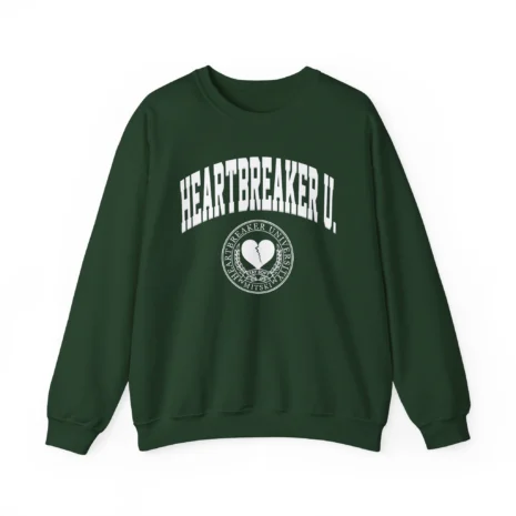 Mitski Heartbreaker University Unisex Heavy Blend™ Crewneck Sweatshirt Forest Green Mitski Heartbreaker University Unisex Heavy Blend™ Crewneck Sweatshirt Forest Green