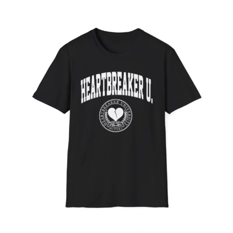 Mitski Heartbreaker University Unisex Softstyle T-Shirt Black Mitski Heartbreaker University Unisex Softstyle T-Shirt Black