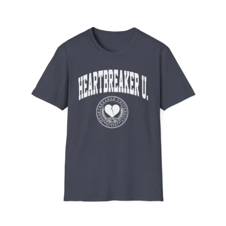 Mitski Heartbreaker University Unisex Softstyle T-Shirt Heather Navy Mitski Heartbreaker University Unisex Softstyle T-Shirt Heather Navy