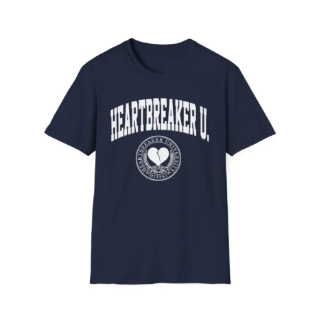 Mitski Heartbreaker University Unisex Softstyle T-Shirt Navy Mitski Heartbreaker University Unisex Softstyle T-Shirt Navy