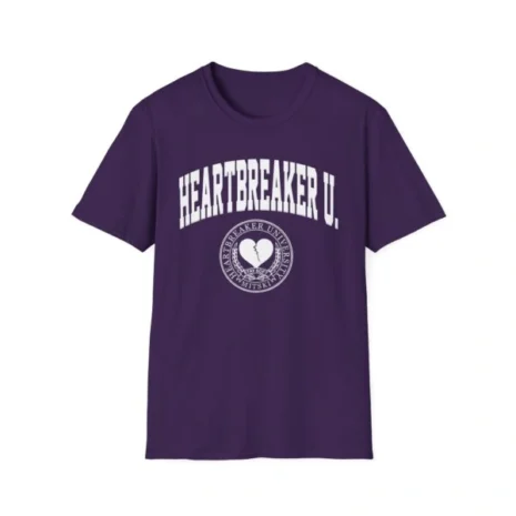 Mitski Heartbreaker University Unisex Softstyle T-Shirt Purple Mitski Heartbreaker University Unisex Softstyle T-Shirt Purple