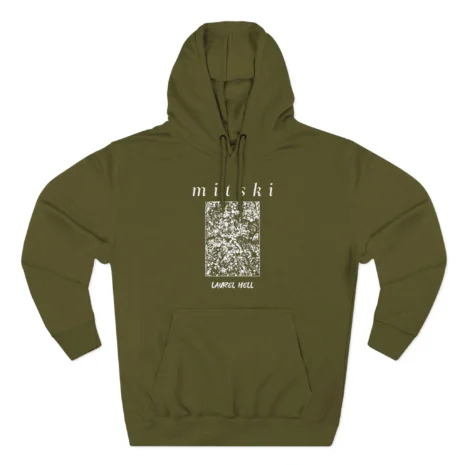 Mitski Laurel Hell Three-Panel Fleece Hoodie Army Green Mitski Laurel Hell Three-Panel Fleece Hoodie Army Green