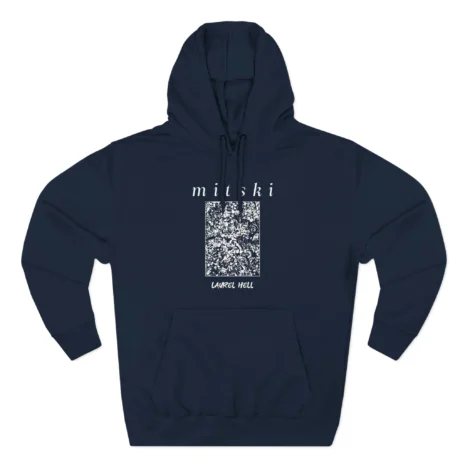 Mitski Laurel Hell Three-Panel Fleece Hoodie Navy Mitski Laurel Hell Three-Panel Fleece Hoodie Navy