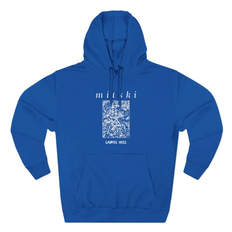Mitski Laurel Hell Three-Panel Fleece Hoodie Royal Blue