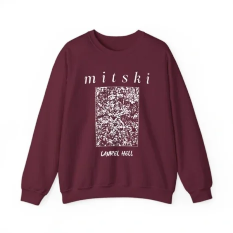 Mitski Laurel Hell Unisex Heavy Blend™ Crewneck Sweatshirt Maroon