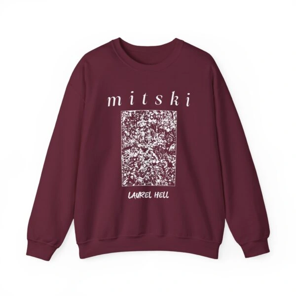 Mitski Laurel Hell Unisex Heavy Blend™ Crewneck Sweatshirt Maroon