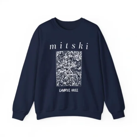 Mitski Laurel Hell Unisex Heavy Blend™ Crewneck Sweatshirt Navy Mitski Laurel Hell Unisex Heavy Blend™ Crewneck Sweatshirt Navy
