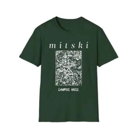 Mitski Laurel Hell Unisex Softstyle T-Shirt Forest Green Mitski Laurel Hell Unisex Softstyle T-Shirt Forest Green