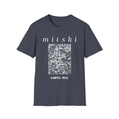 Mitski Laurel Hell Unisex Softstyle T-Shirt Heather Navy Mitski Laurel Hell Unisex Softstyle T-Shirt Heather Navy