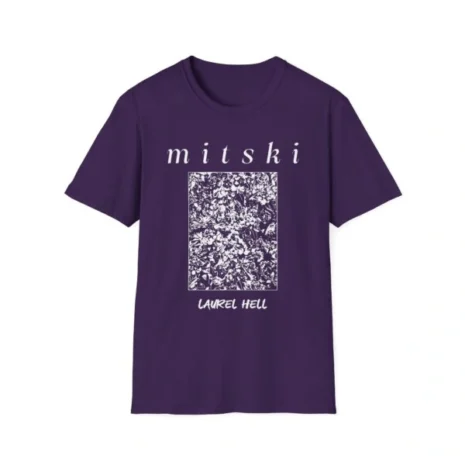 Mitski Laurel Hell Unisex Softstyle T-Shirt Purple Mitski Laurel Hell Unisex Softstyle T-Shirt Purple