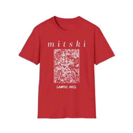 Mitski Laurel Hell Unisex Softstyle T-Shirt Red Mitski Laurel Hell Unisex Softstyle T-Shirt Red