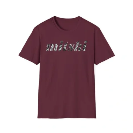 Mitski Logo Unisex Softstyle T-Shirt Maroon Mitski Logo Unisex Softstyle T-Shirt Maroon