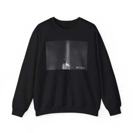Mitski Lone Light Unisex Heavy Blend™ Crewneck Sweatshirt Black Mitski Lone Light Unisex Heavy Blend™ Crewneck Sweatshirt Black
