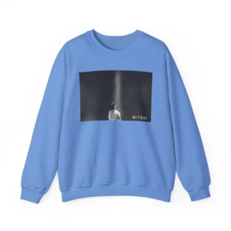 Mitski Lone Light Unisex Heavy Blend™ Crewneck Sweatshirt Carolina Blue Mitski Lone Light Unisex Heavy Blend™ Crewneck Sweatshirt Carolina Blue
