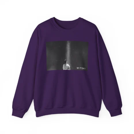 Mitski Lone Light Unisex Heavy Blend™ Crewneck Sweatshirt Purple Mitski Lone Light Unisex Heavy Blend™ Crewneck Sweatshirt Purple